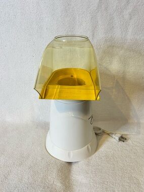 Electric Popcorn Popper with Yellow Transparent Hopper W/o Lid